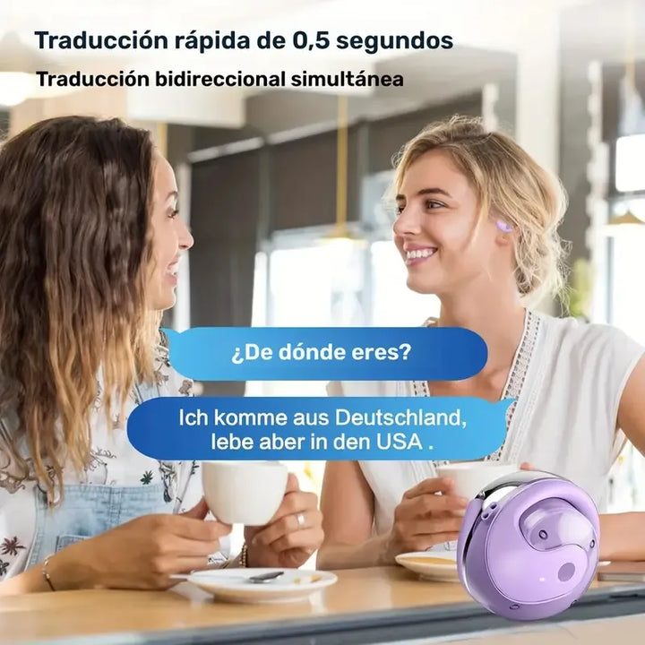 Auriculares Traducción Instantánea Conversación Tiempo Real Diseño 1