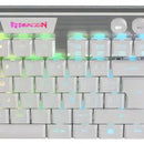 Teclado Mecánico Redragon Horus White Fs K618w-rgb Wireless Color Del Teclado Blanco Idioma Español