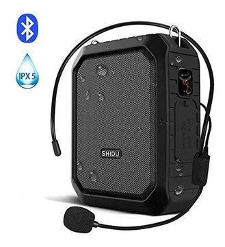 Shidu Amplificador De Voz Con Bluetooth 18 W Con Microfono C Black