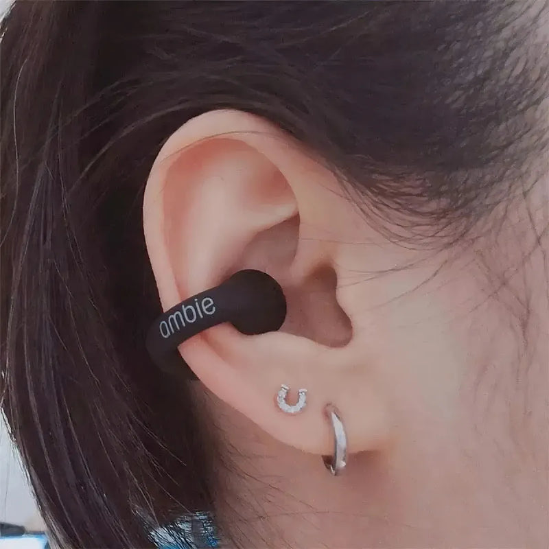 Auriculares deportivos Bluetooth de Ambie, color negro