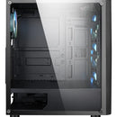 Gabinete Iceberg Crystal G9 Atx 4 Ventiladores Color Negro