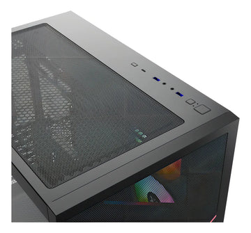 Chasis Gamer Xyz Qubex Black | Argb | Atx | 4 Fans | Type C
