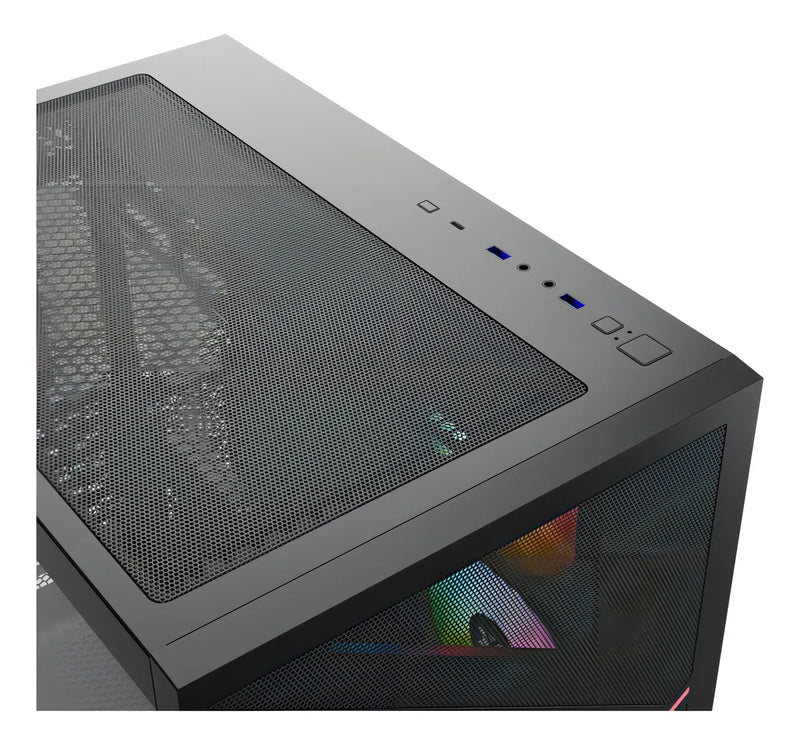 Chasis Gamer Xyz Qubex Black | Argb | Atx | 4 Fans | Type C