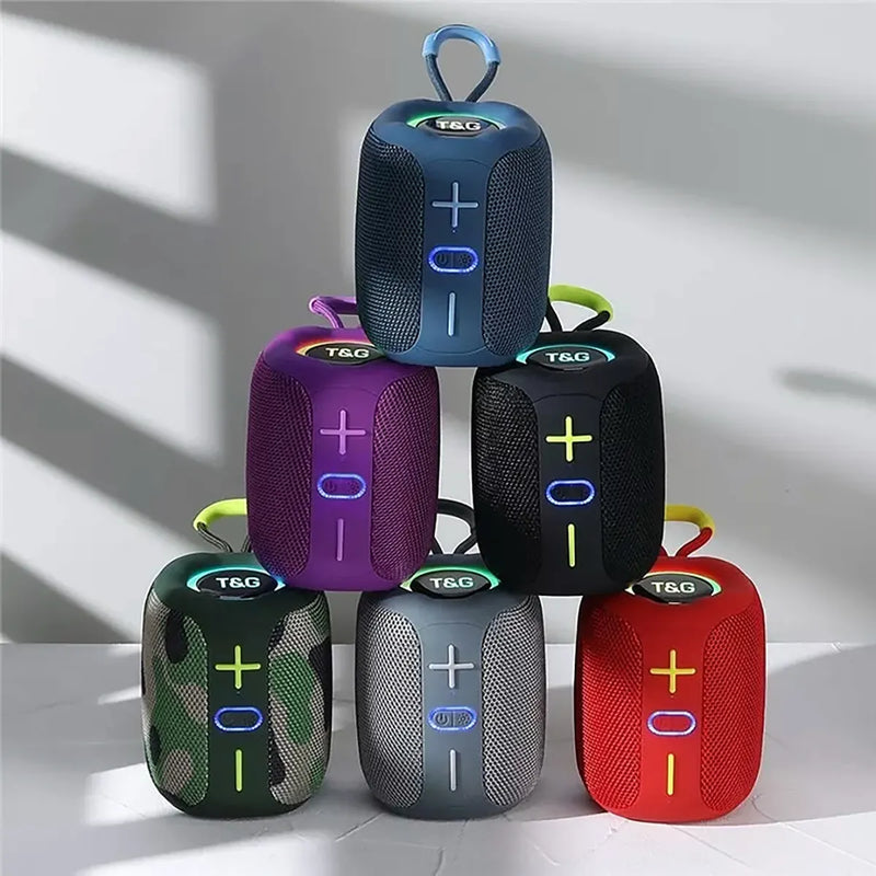 Parlante Portátil Bluetooth Inalámbrico Tws Negro Con Ipx5