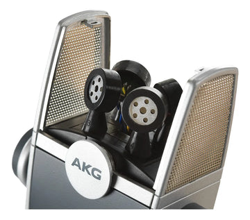 Micrófono AKG Lyra Condensador Estéreo color azul/plataS