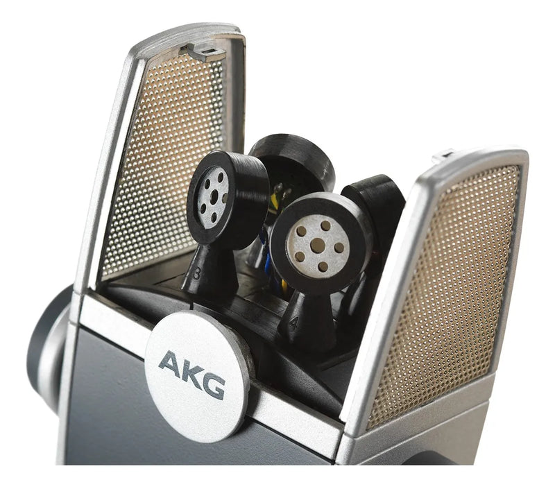 Micrófono AKG Lyra Condensador Estéreo color azul/plataS
