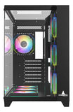 Gabinete Gamer Iceberg Crystal Cube Xl Negro X7 Fan Argb
