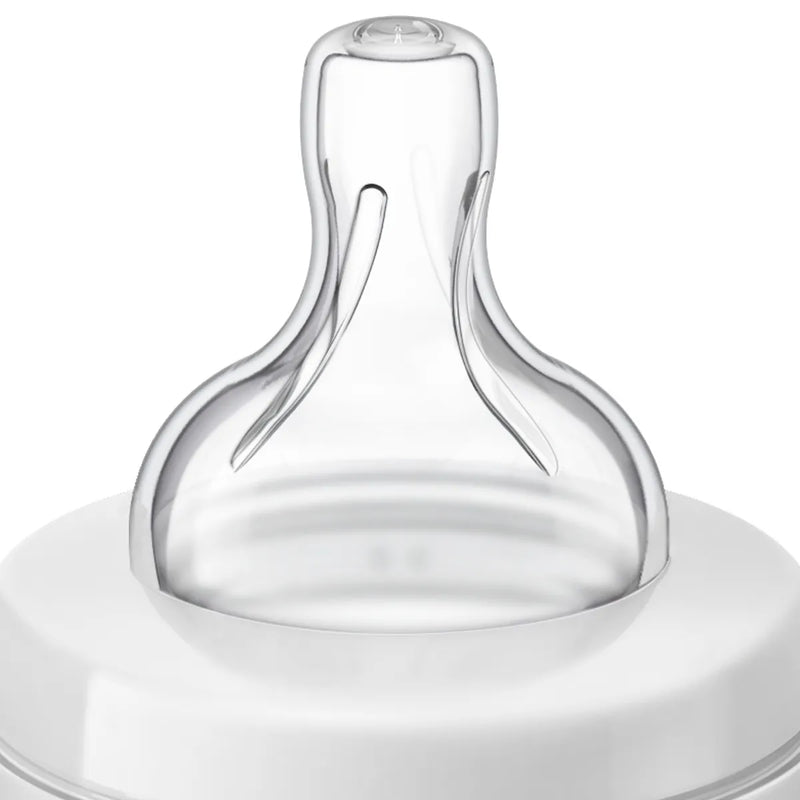 Tetero Avent Anti Cólicos 9oz 1m+ (Flujo 2) Decorado Jirafa sin BPA, Clinicamente Probado, modelo SCF821/12