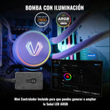 Enfriamiento Liquido Pc 240 Mm Argb Lga 1700 Am5 1200 Blanco