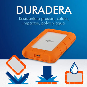 Disco duro externo LaCie Rugged STFR2000800 2TB naranja