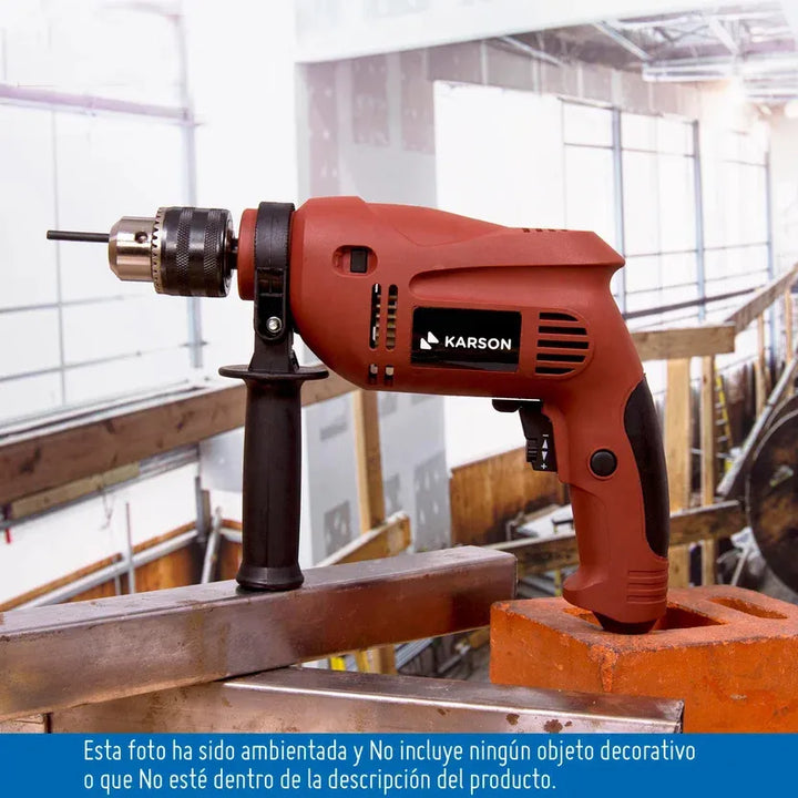 Taladro Percutor 1/2 Karson Id550k 550w 2800 Rmp - Terracota - No