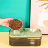 Plato Doble Mascotas Dispensador Agua Automático Puerto Usb Diseño