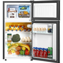 Mini Refrigerador 3.2 Pies Cúbicos 2 Puertas Plateado
