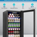 Refrigerador Mini Con Puerta De Vidrio 126 Latas Oficina Bar