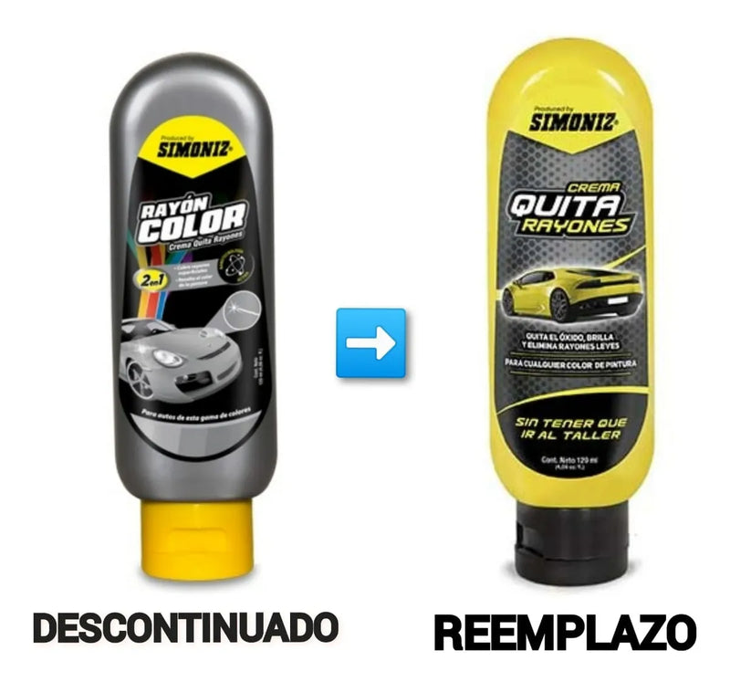 Crema Para Quitar Rayones Color Gris 120ml