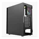 Chasis Atx Xyz Airone 100 Glass 6.fan Argb Negra Vidrio Temp Negro