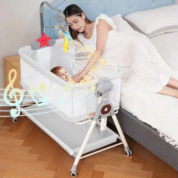 Meichyun Cuna Mecedora Para Bebe, Moises De Noche Para Bebe,
