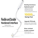 Adaptador Auriculares Para iPhone Lighting A 3.5mm Color Blanco