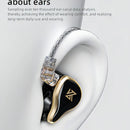 Audifonos Kz Zas Metal Alta Fidelidad sin microfono Cable De Lujo Color Negro