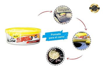 Cera Crema Pulidora Desmancha Rubbing Blanco Pintura Carro