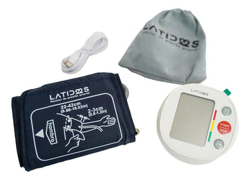 Tensiómetro Digital Profesional Latidos Blanco + Termometro