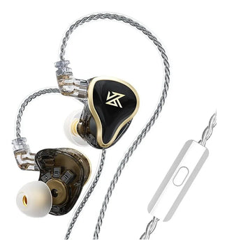 Audifonos Kz Zas Metal Alta Fidelidad sin microfono Cable De Lujo Color Negro