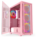 Funda Para Gaming Atx Con 4 Ventiladores Argb Y Luz Rgb
