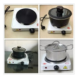 Estufa Portatil Electrica 1 Puesto Premium Blanco