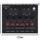 Tarjeta De Sonido V8- Mezclador De Audio,transmision En Vivo Negro