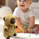 Peluche Capibara Que Respira Con Sonido De 25 Cm Café