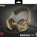 Auriculares gamer Trust GXT Radius GXT 310 desert camo