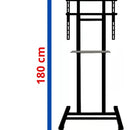Soporte Pedestal Para Tv Móvil Con Ruedas De 32-65 Negro