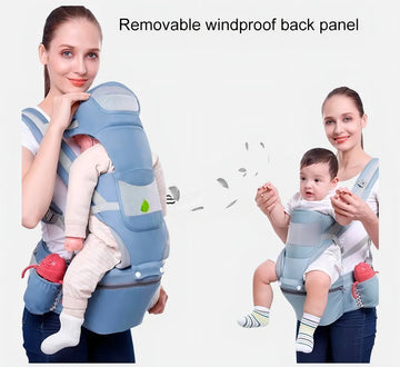 Cargador Canguro Para Bebe Niño Y Niña Jonebel Color Azul Oscuro Algodón Talla M