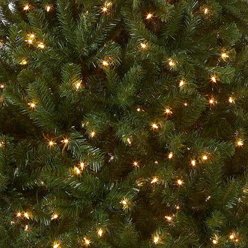 Árbol De Navidad Artificial 6.5' Preiluminado Y Realista