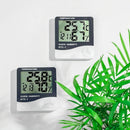Higrometro Digital Termometro Medidor Humedad Reloj Alarma