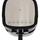 Freidora Aire Air Fryer Multifuncional Kalley Grande 6.3 Lt. Negro/plateado