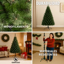 Pino Noruega Árbol De Navidad 1.80m Para Adornos Bolas Luces Verde Claro