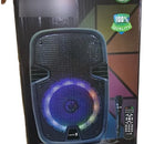 Parlante Profecional Bluetooth Usb Fm 8 Pulgadas Recargable Negro