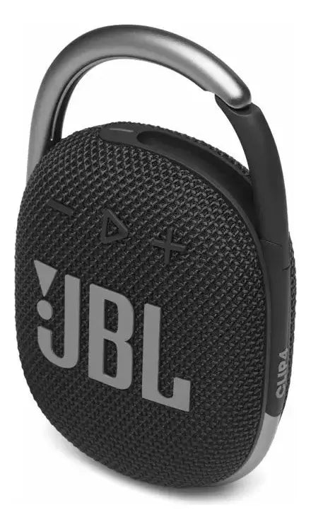 Parlante JBL Clip 4 portátil con bluetooth waterproof negra