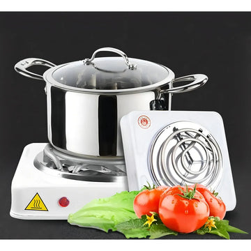 Estufa Electrica De 1 Puesto Fogon Portatil 110v Color Negro