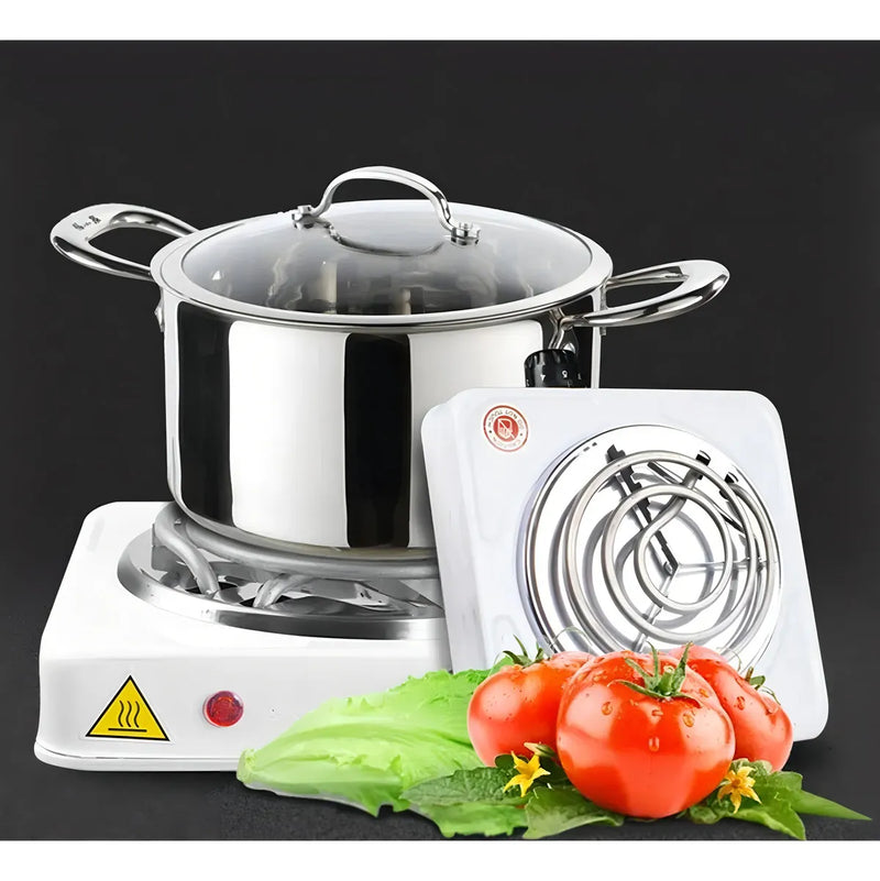 Estufa Electrica De 1 Puesto Fogon Portatil 110v Color Negro