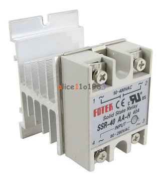 Disipador De Aluminio Base Reles De Estado Solido Foltek