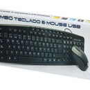 Combo Star Tec Mouse + Teclado St-cb-71 Usb Color del mouse Negro Color del teclado Negro