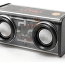 Bocina Portátil Ligero Bluetooth Tws Altavoz Inalámbrico Recargable Parlante Ldnio Luces Led Rgb Sonido Estéreo Graves Potentes Reproductor Música Negro Compacto Duradero