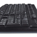 Teclado Logitech QWERTY Membrana español color negro