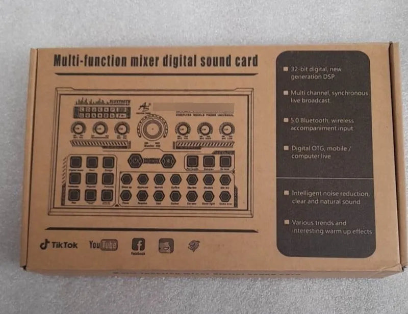 Mezclador Mixer As Redes Sociales Trasmicion En Vivo Bt
