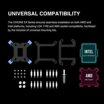 Gamdias Chione E4 Enfriador Líquido De Cpu Aio De 14.173 In