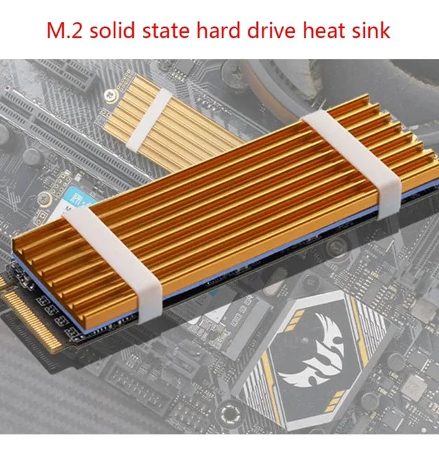 Disipador Ram So-dimm Y Ssd M.2 Nvme Laptop Portátil Dorado