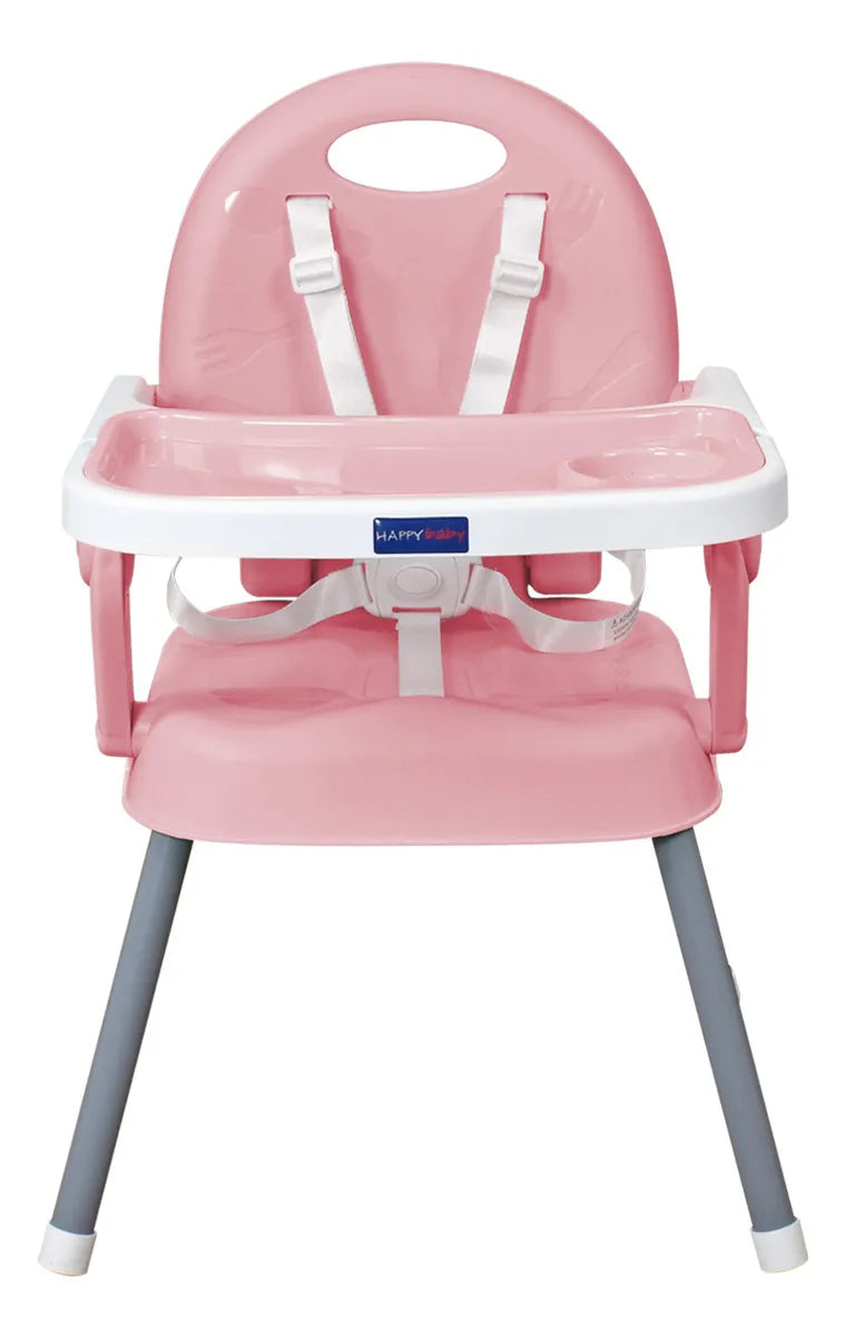 Silla Comedor Bebe 3en1 Happy Baby Azul Cp7000 Color Rosa