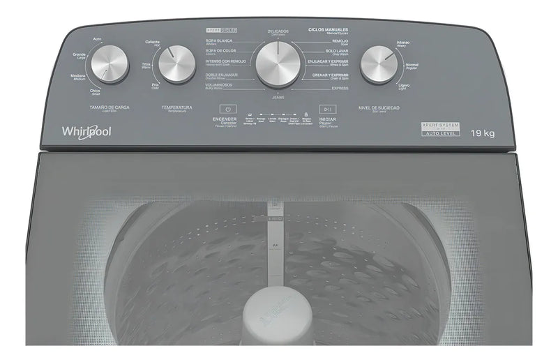 Lavadora automática Whirlpool hasta 19kg color blanco
